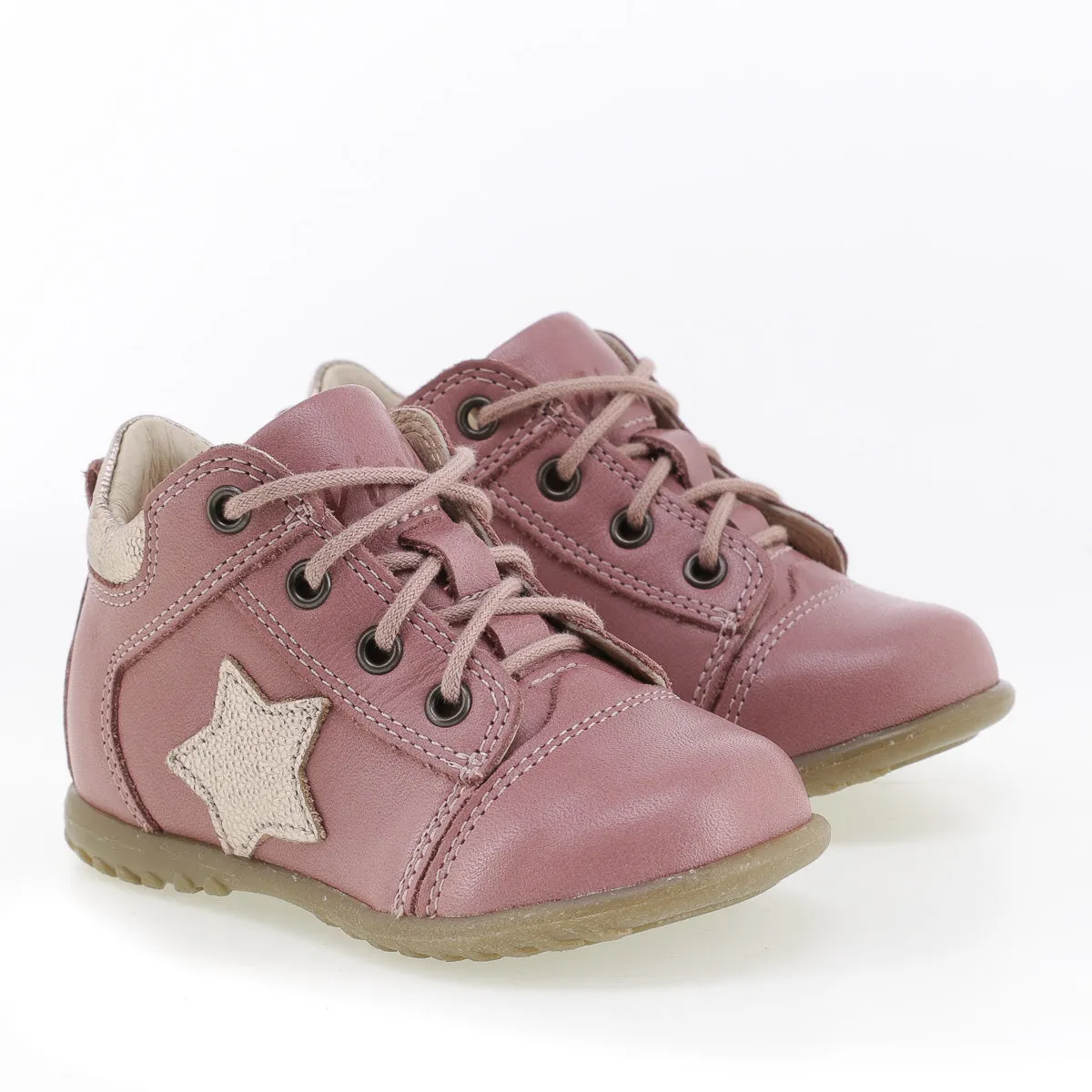 (2069G) Emel Lace Up First Shoes