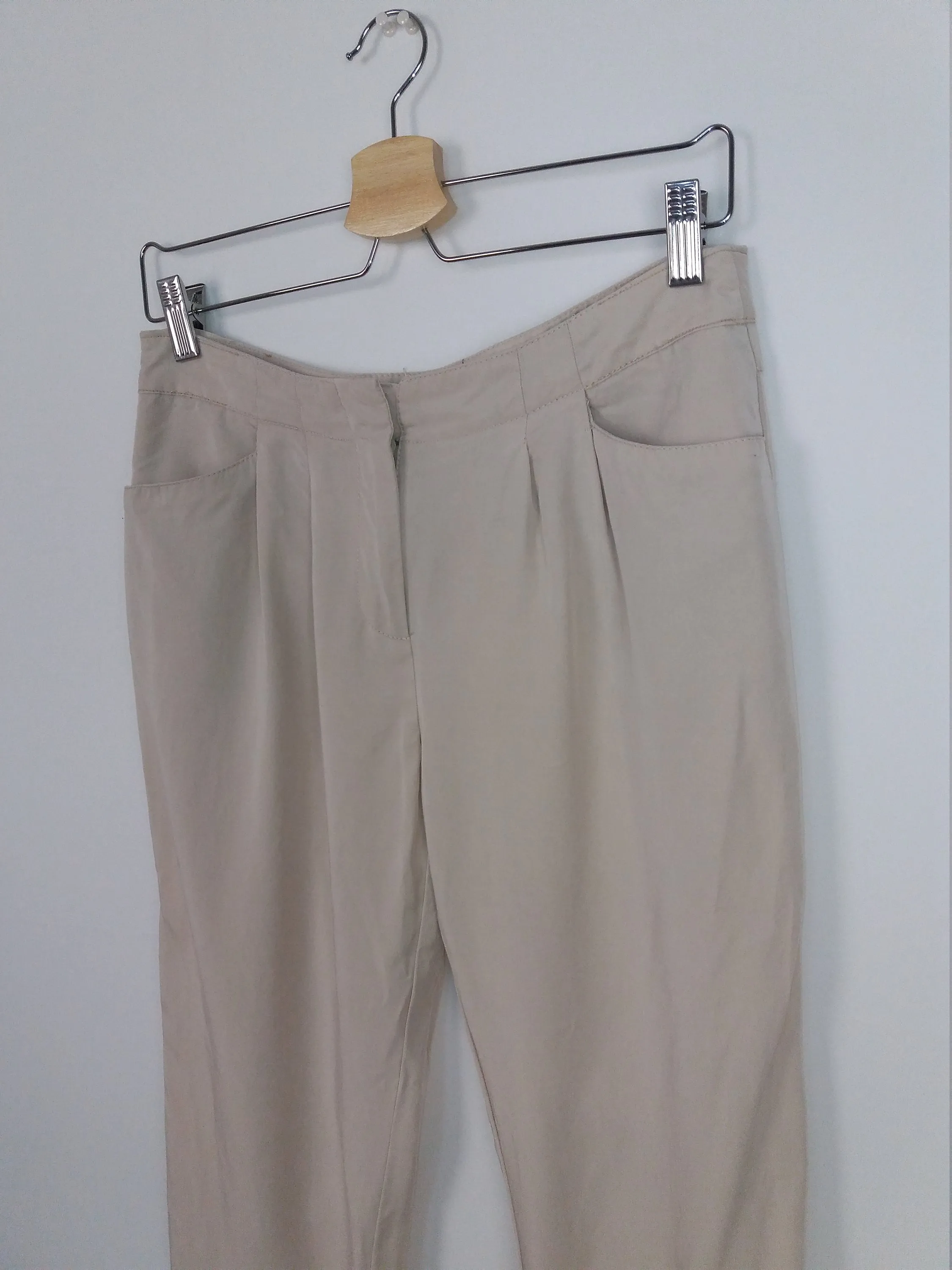 90's BIAGGINI Soft Viscose Casual Trousers - size S-M