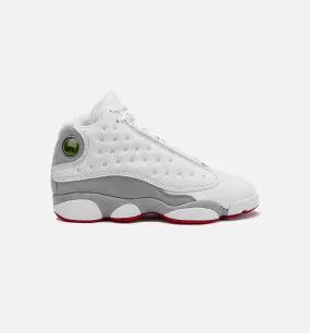 Air Jordan 13 Retro Wolf Grey Grade School Lifestyle Shoe - White/Grey Free Shipping