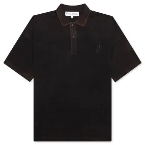 Anchor Short Sleeve Polo Shirt - Brown