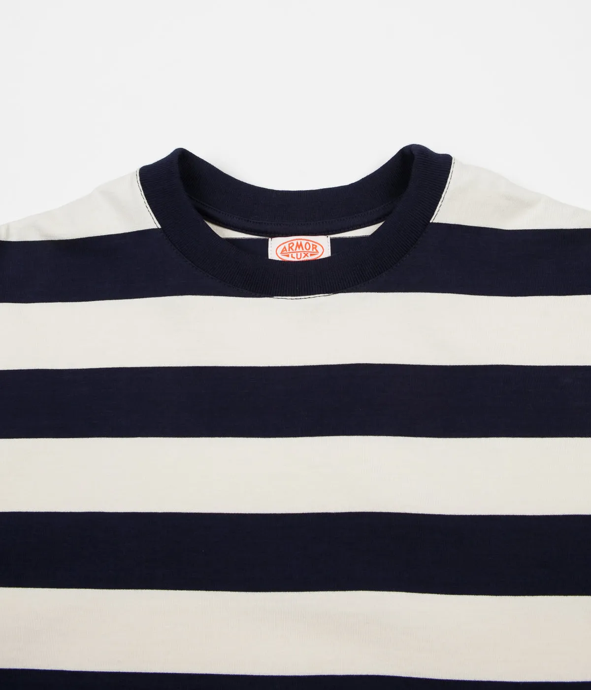 Armor Lux Heritage Stripe Long Sleeve T-Shirt - Iroise / Nature