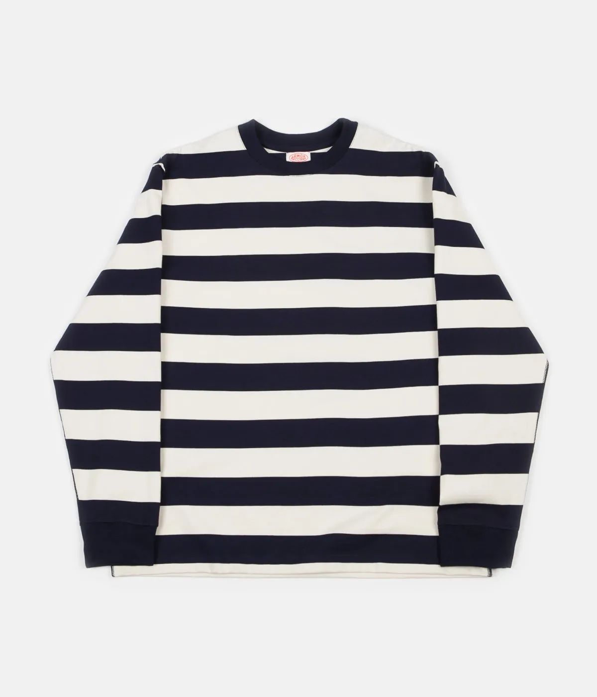 Armor Lux Heritage Stripe Long Sleeve T-Shirt - Iroise / Nature