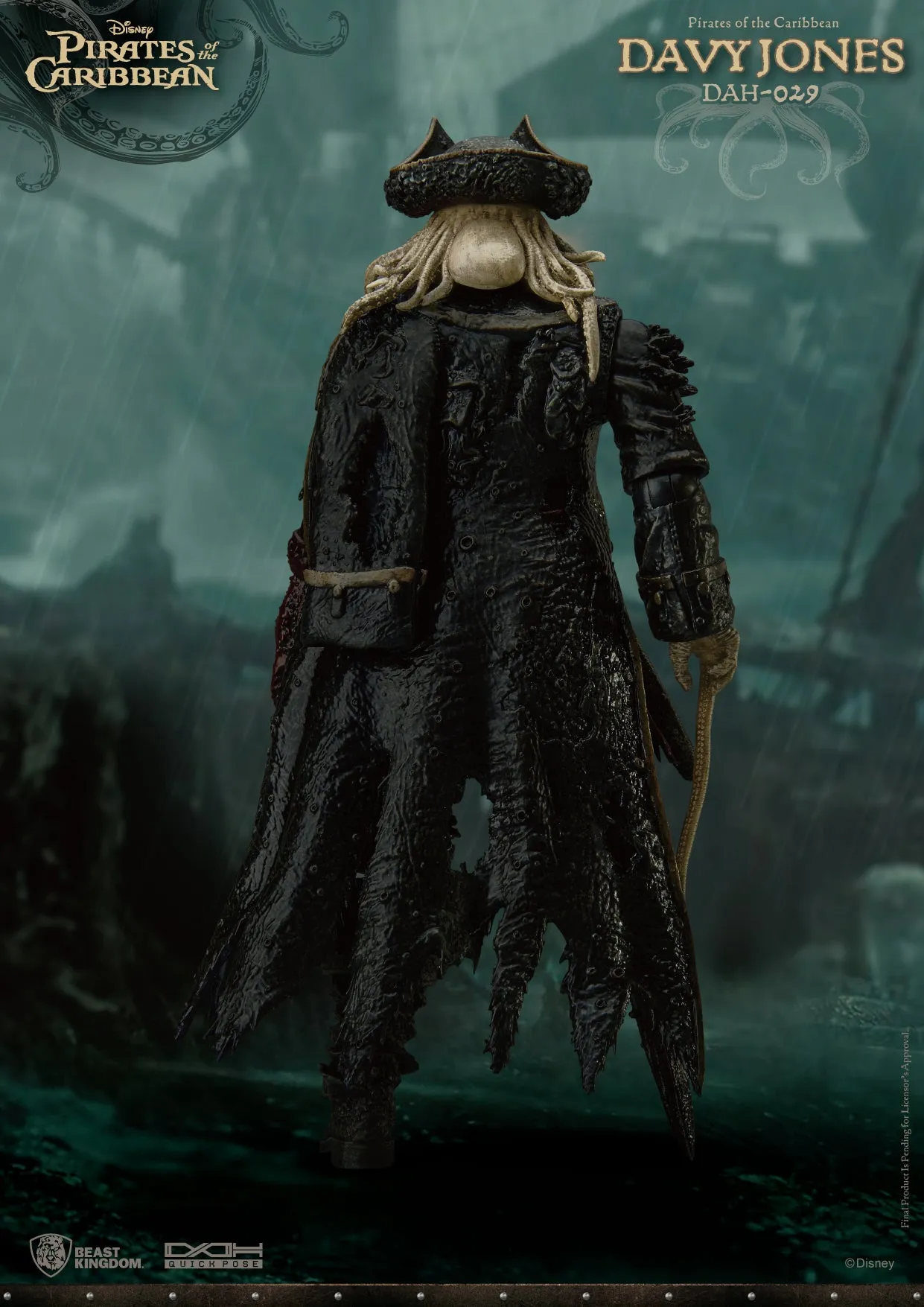 Beast Kingdom DAH-029 Disney Pirates of the Caribbean At World's End: Davy Jones Dynamic 8ction Heroes Action Figure