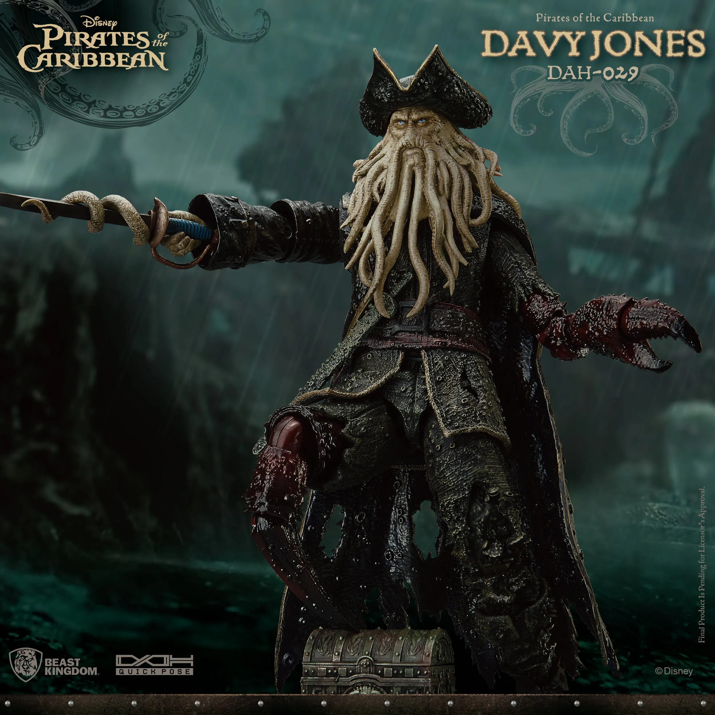 Beast Kingdom DAH-029 Disney Pirates of the Caribbean At World's End: Davy Jones Dynamic 8ction Heroes Action Figure