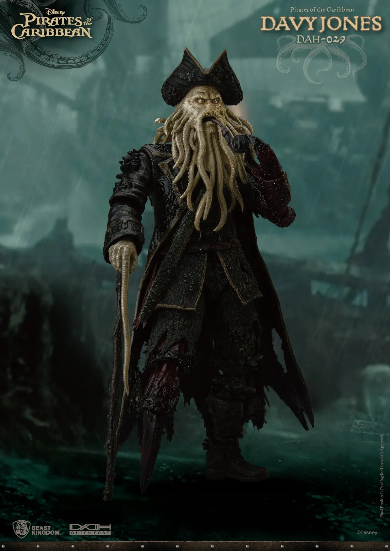 Beast Kingdom DAH-029 Disney Pirates of the Caribbean At World's End: Davy Jones Dynamic 8ction Heroes Action Figure