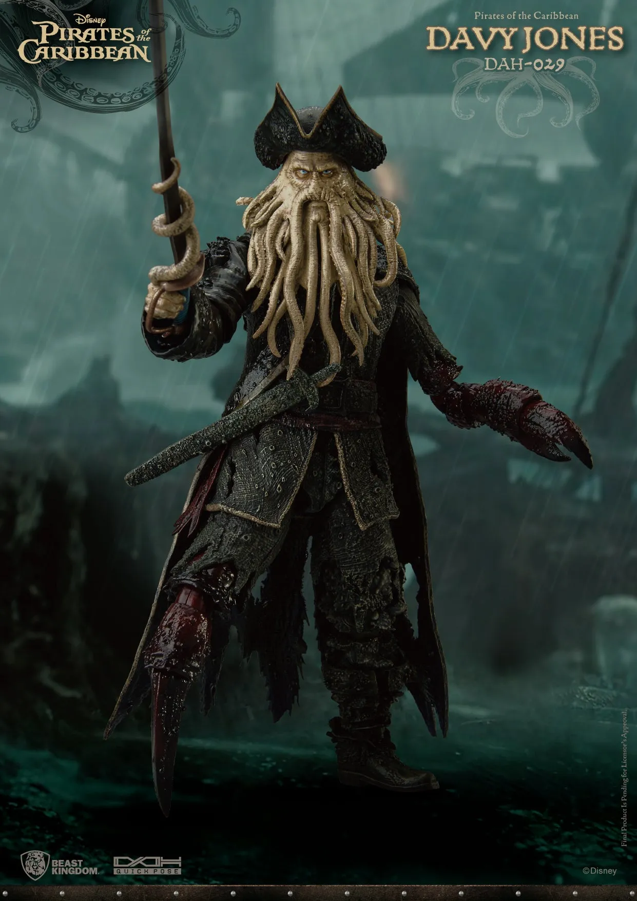 Beast Kingdom DAH-029 Disney Pirates of the Caribbean At World's End: Davy Jones Dynamic 8ction Heroes Action Figure