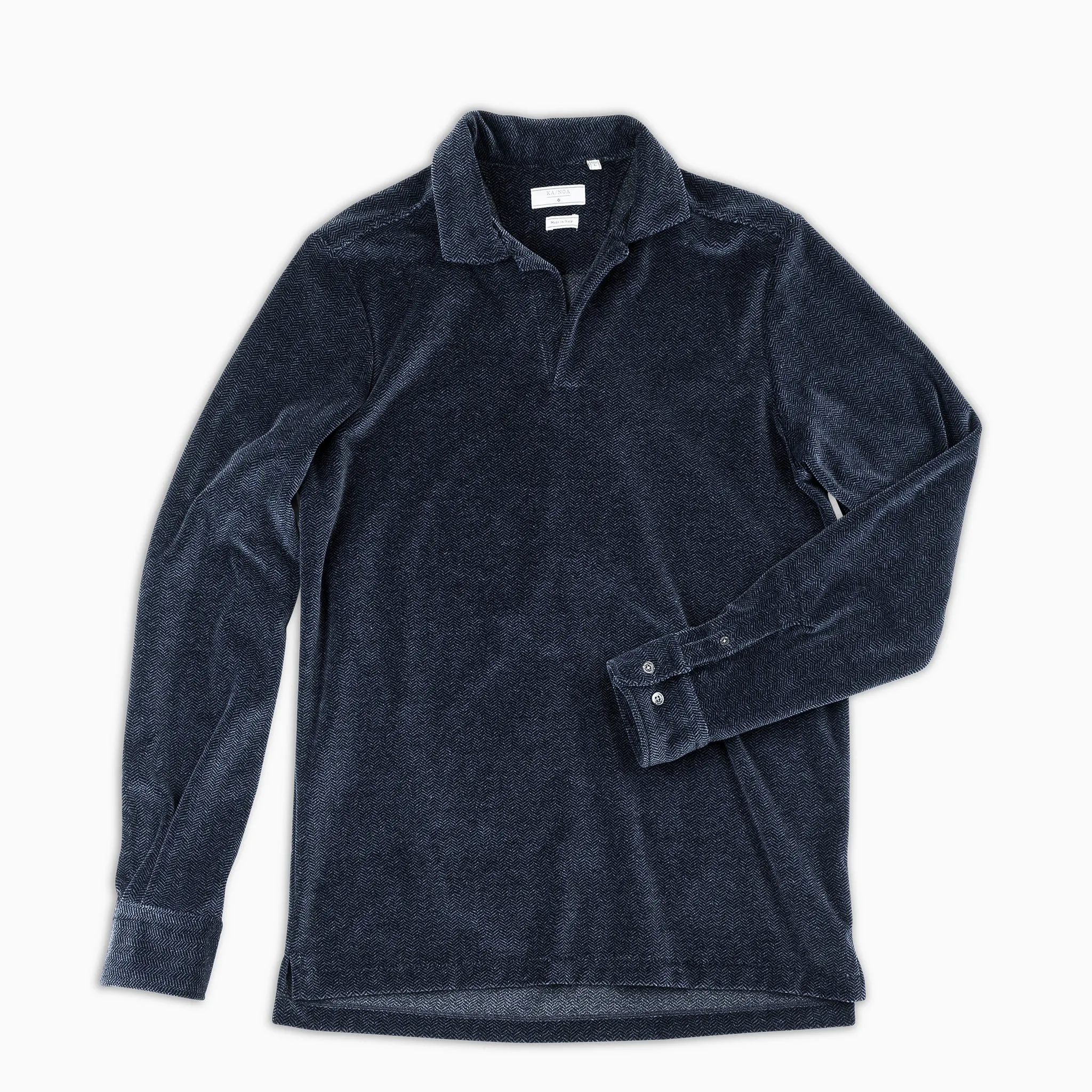 Calist Chenille Vintage Polo (dark blue)