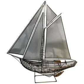 Curtis Jere Brutalist Sailboat Sculpture