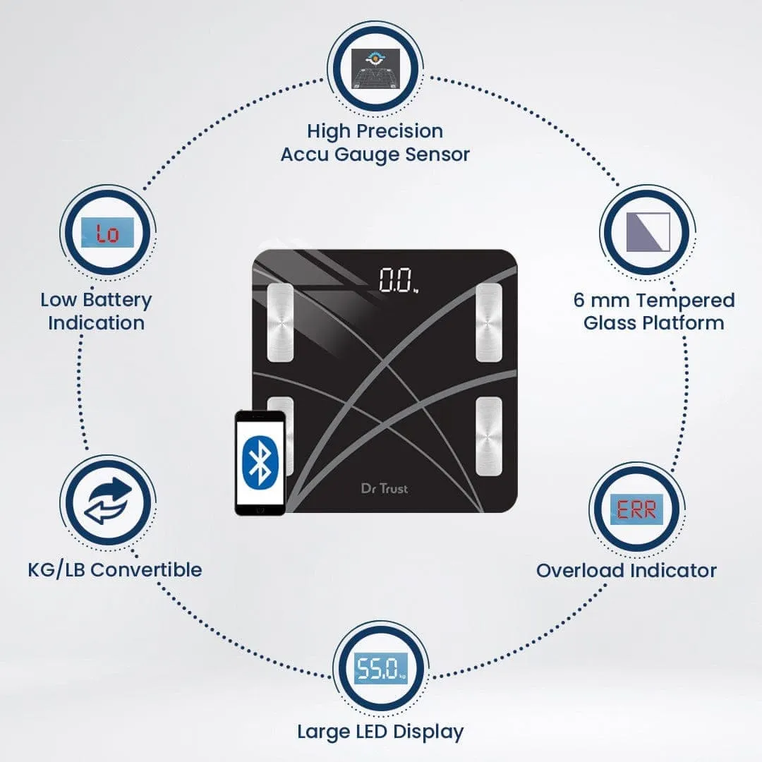 Dr Trust USA 521 Smart Body Fat and Composition Scale