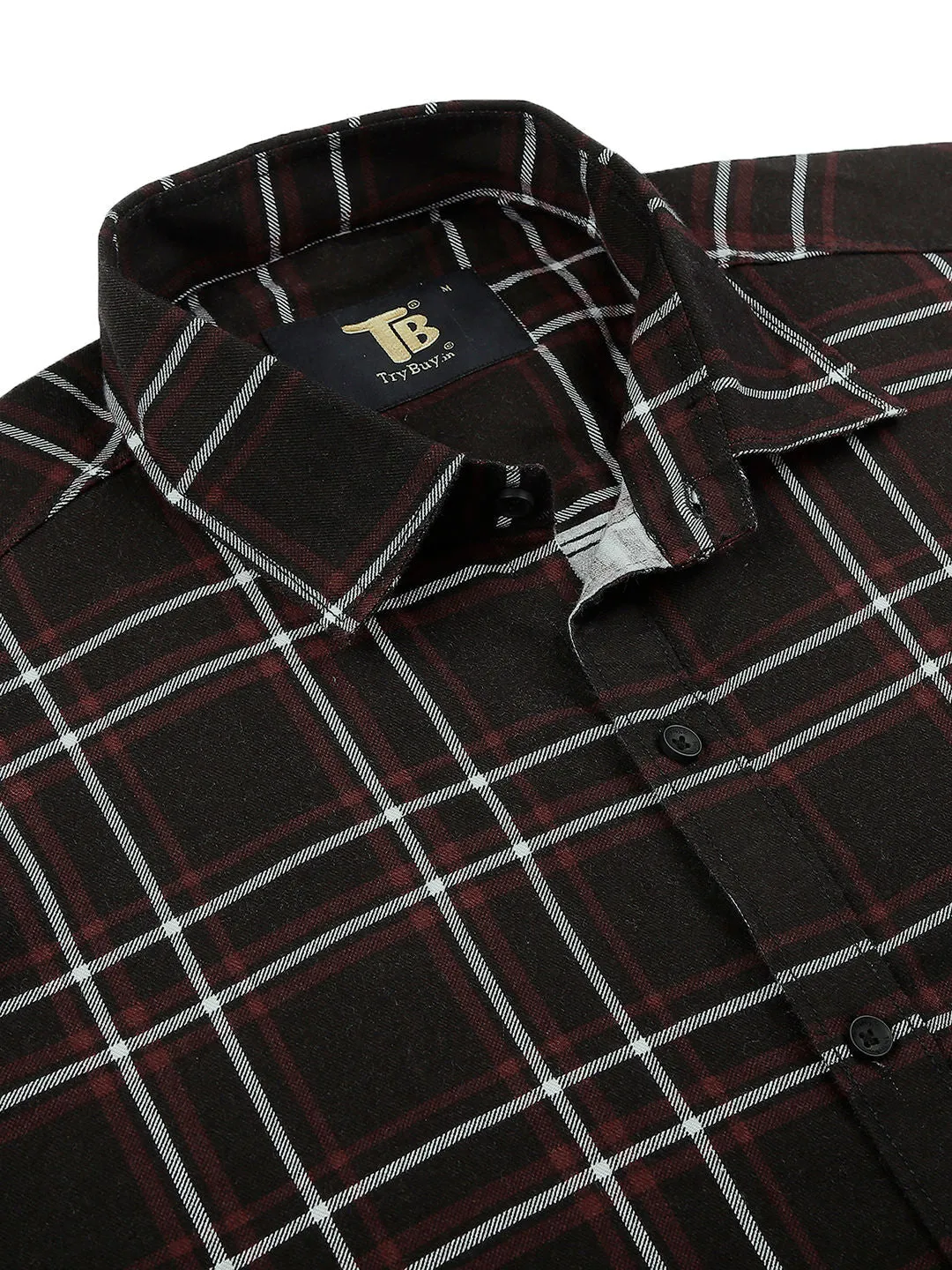 Drag Checked Men's Shirt