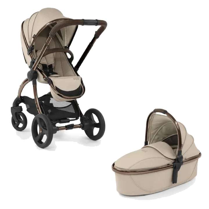 Egg 2 Stroller , Carrycot & Liner (Grey) - Feather Geo