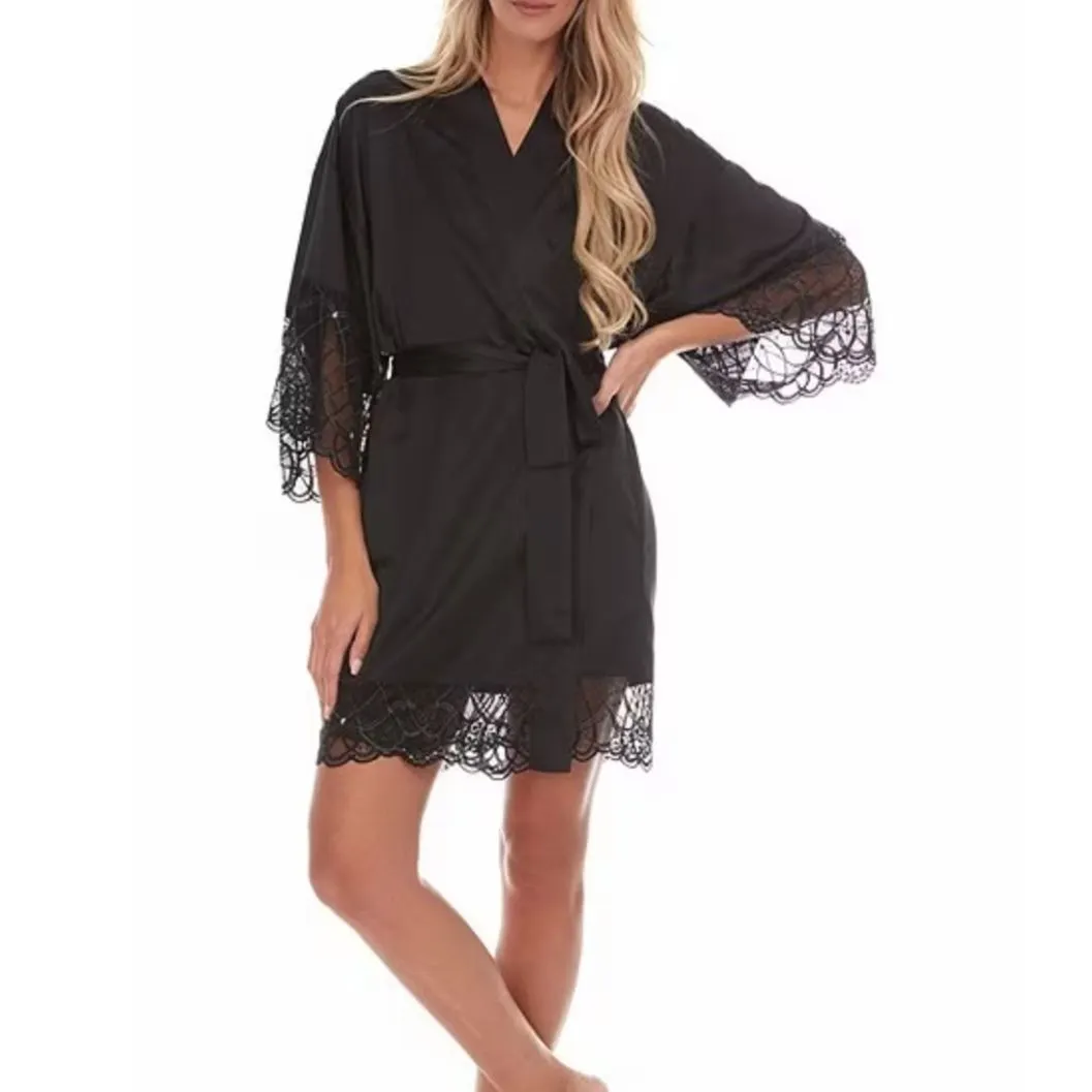 Flora Nikrooz Gabby Kimono Q81387 in Black