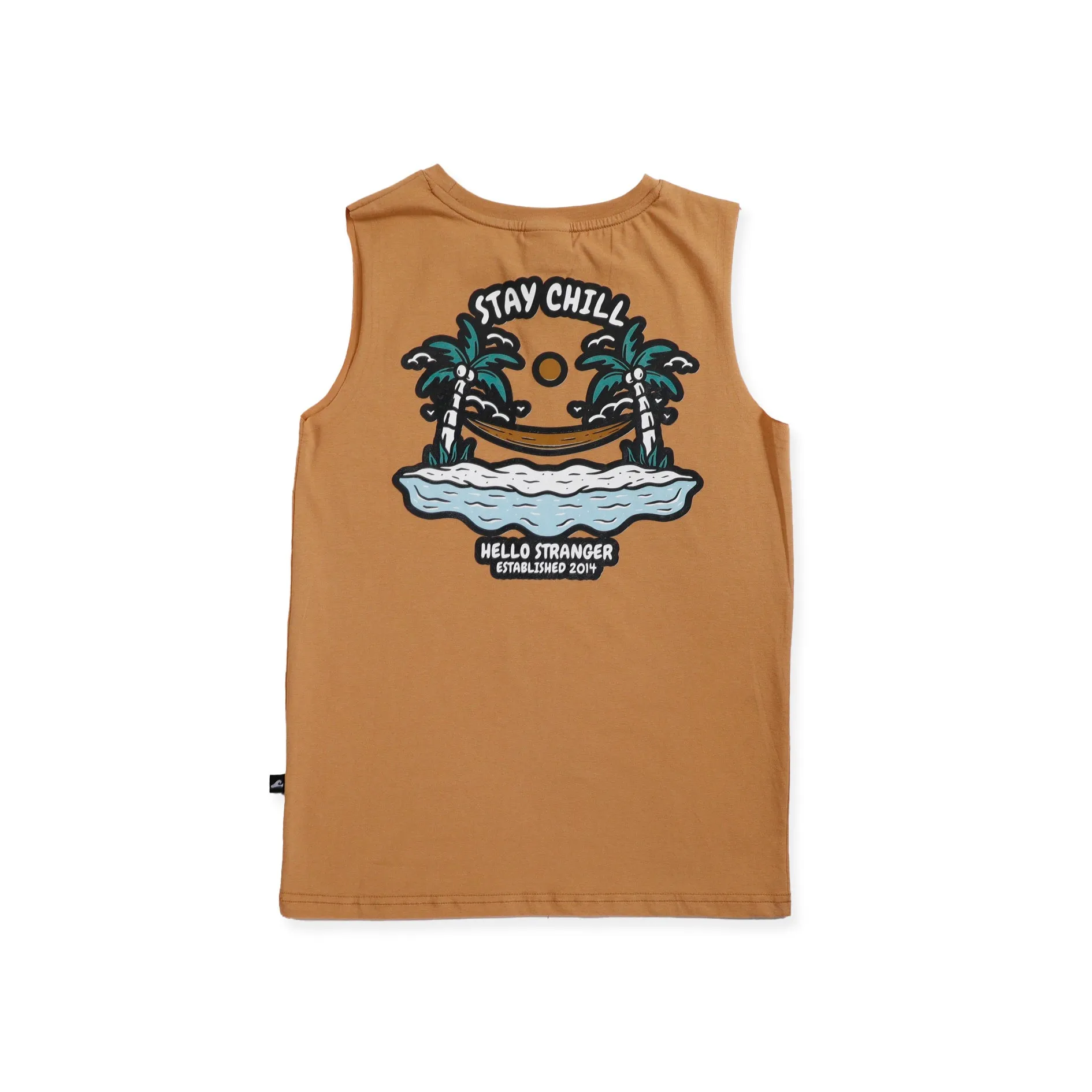 HS Stay Chill Muscle Tee - Brown