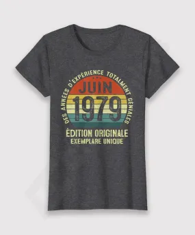 Idée Cadeau Originale Anniversaire, Tee shirt Homme Femme, Des années d'expérience Totalment Géniales, Personnaliser - CTS21032201