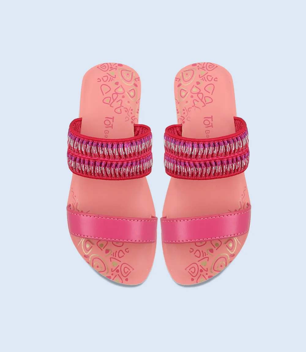 KG0134-FUSCHIA-Girls Slippers