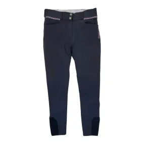 Kingsland Knee Patch Breeches in Navy - Women's EU 38/US 26