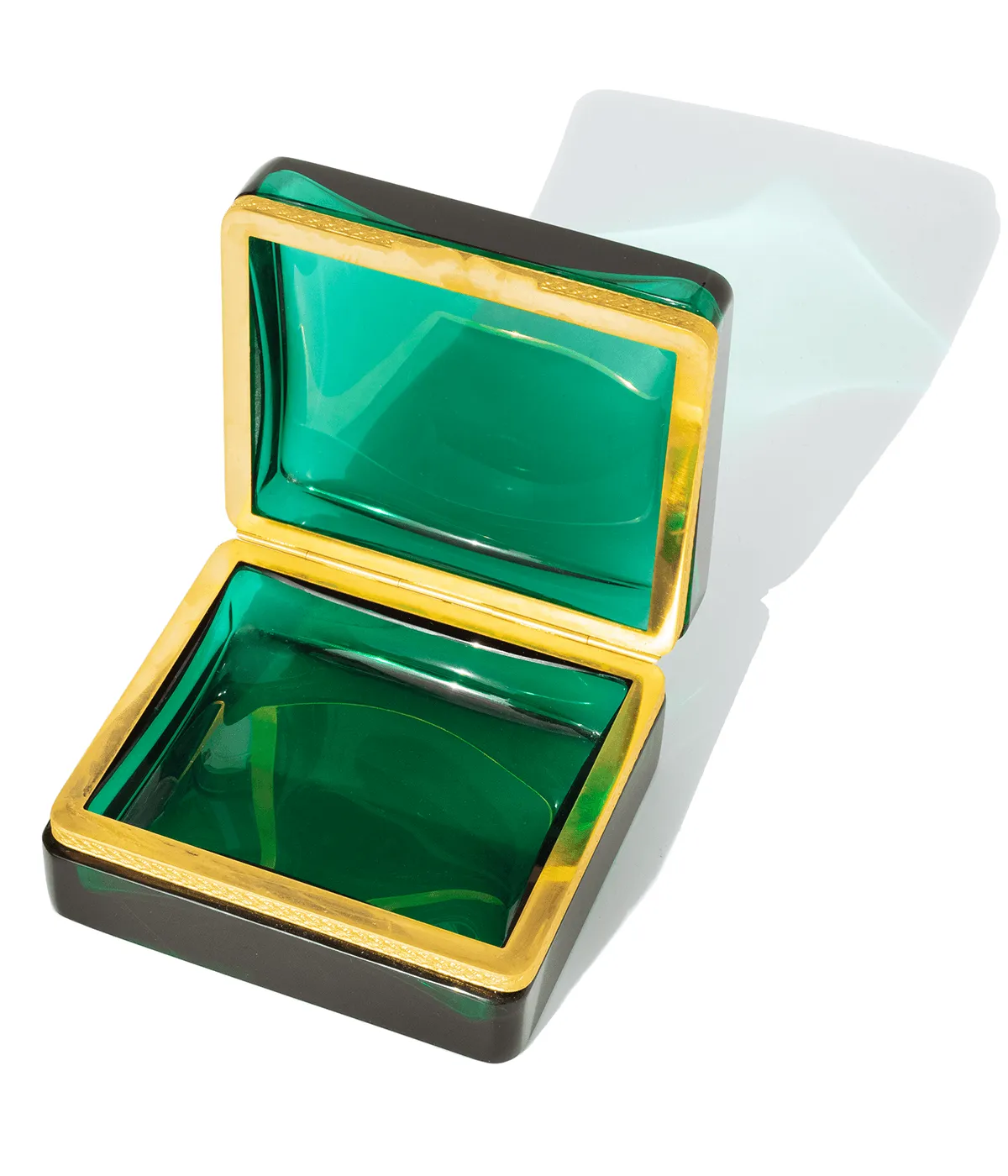 Large Emerald Glass Box