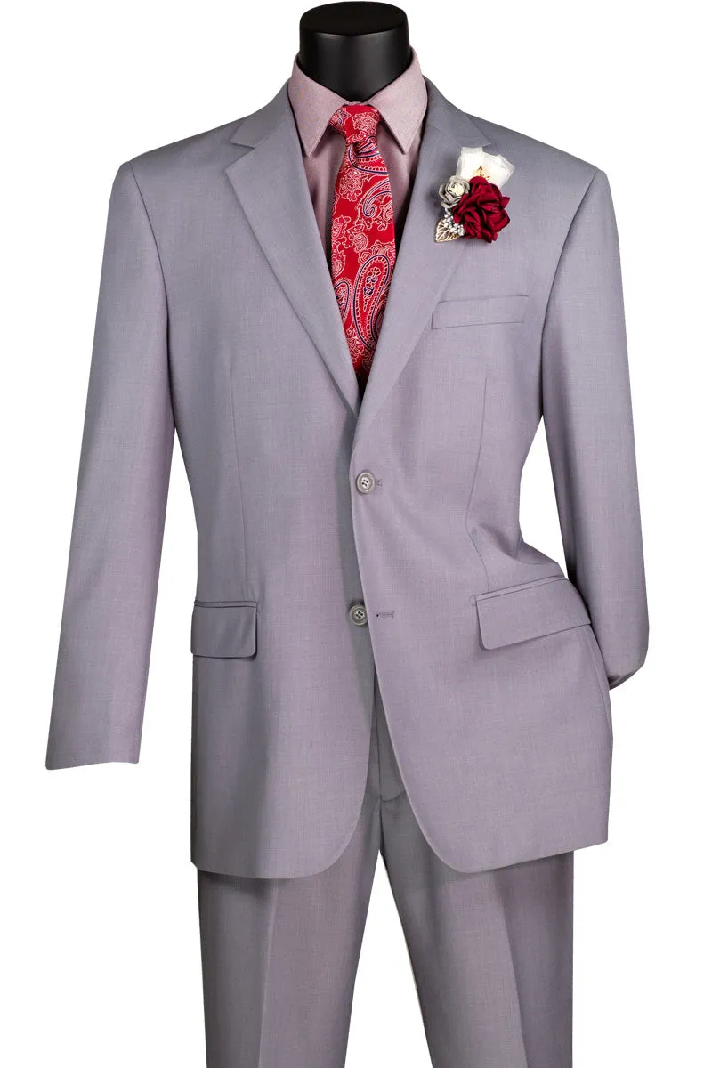 Light Gray Regular Fit Two Piece Suit