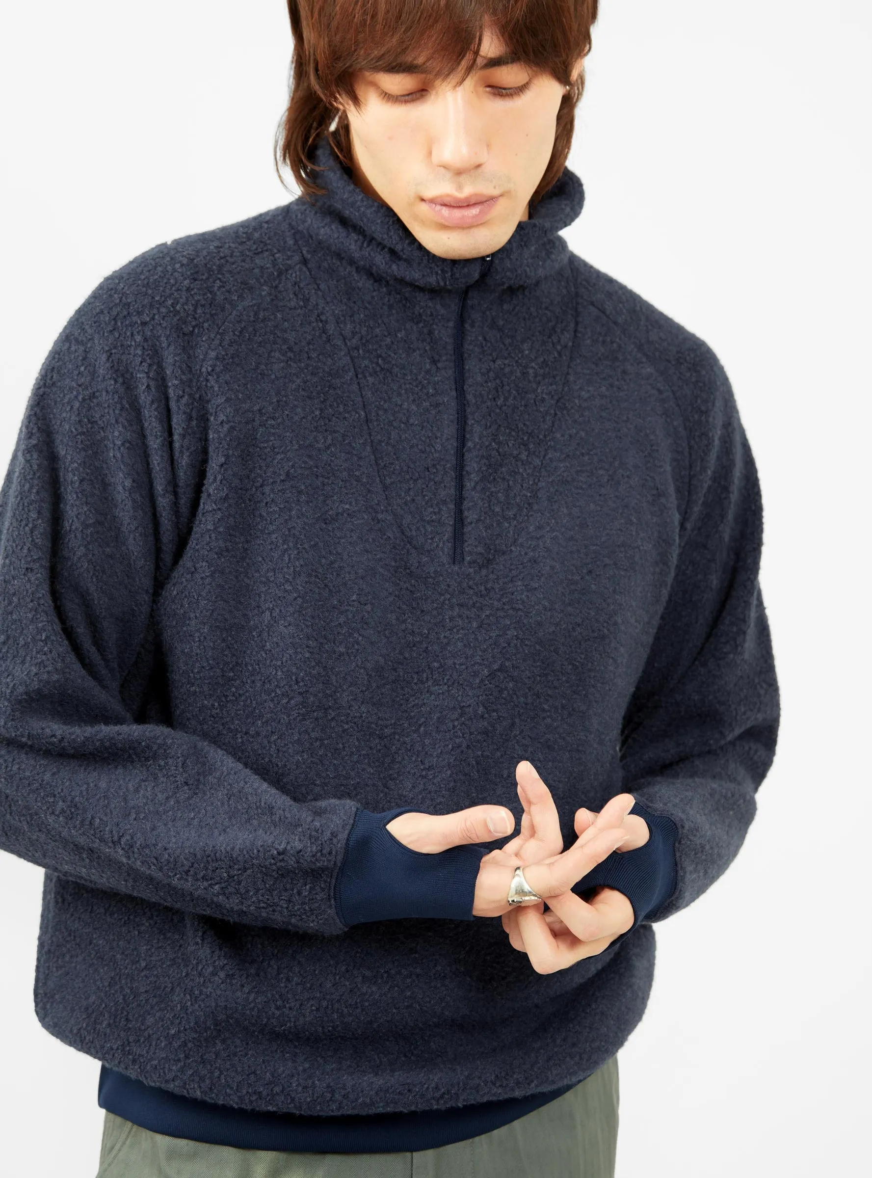 MIL Half Zip Fleece Dark Navy