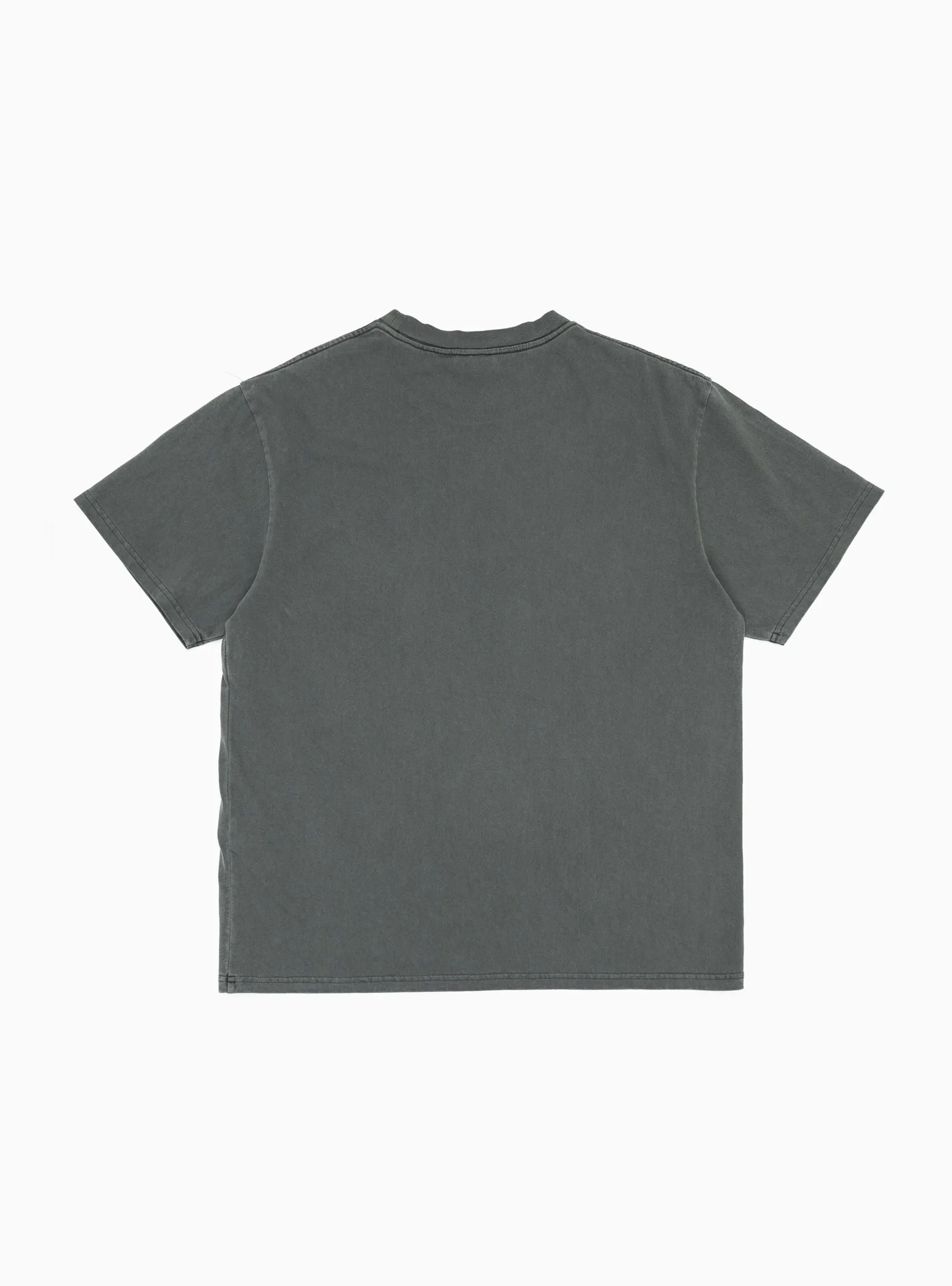 One Point Pigment Dyed T-shirt Grey