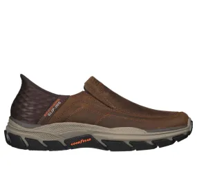 'Skechers' Men's Slip-ins RF: Respected-Elgin - Dark Brown (Extra Wide)